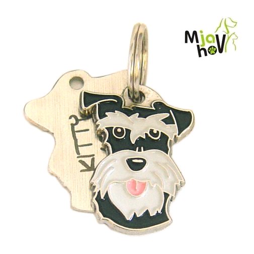 hundemarke mit gravur - schnauzer.jpg Hundemarken MjavHov - Hundemarke, Hundemarken online, Hundemarken mit gravur, gravierte Hundemarken, Hundeanhänger, Anhänger mit gravur, Hundezubehöer, Rassen Hundemarke, Tieranhänger